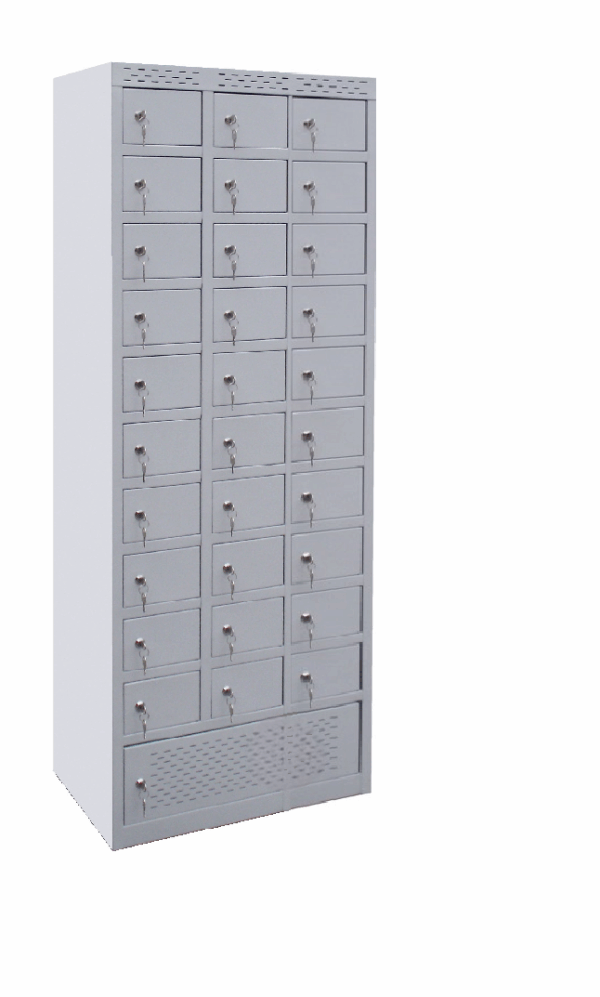 Taquilla de carga de móviles 30 puertas gris fusión