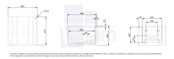 Casillero para guardar y cargar 10 tablets - Imagen 4