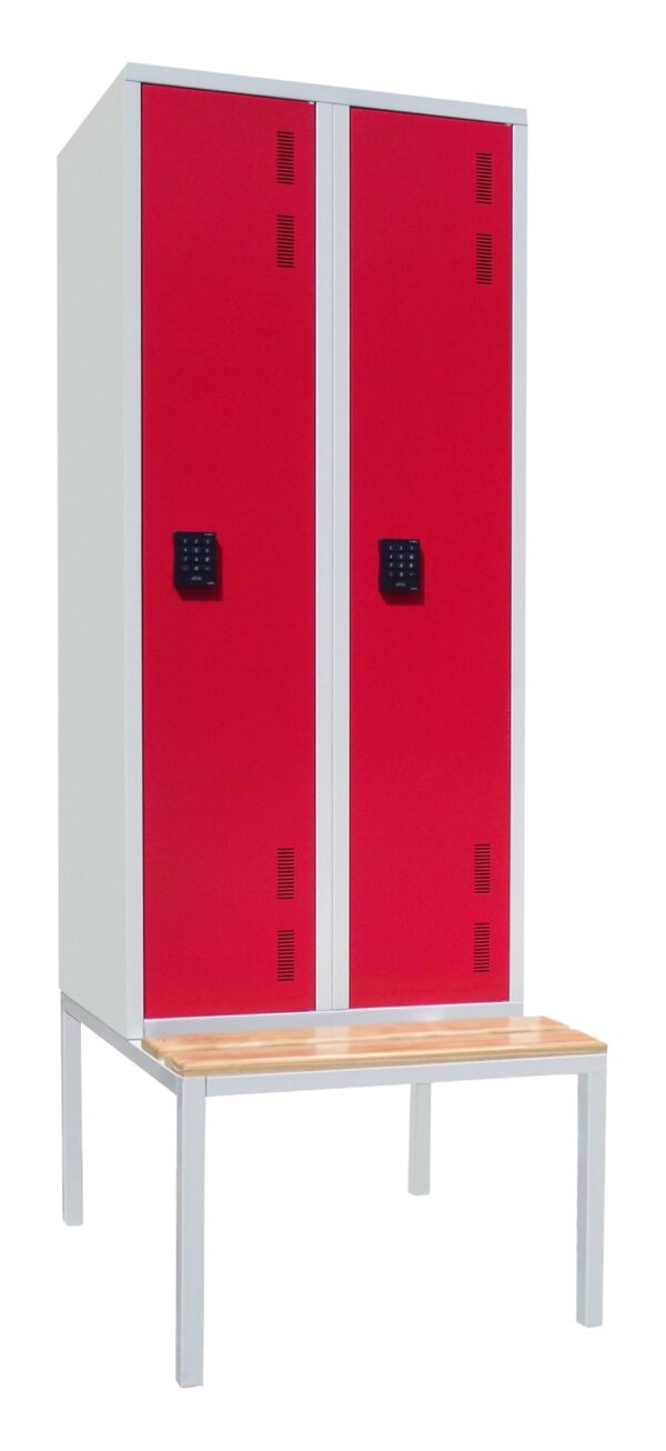 Taquillas con banco I 2 puertas